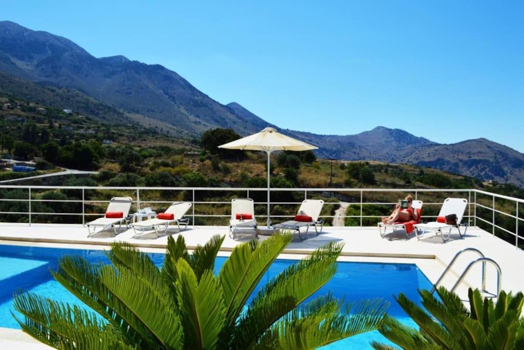 Villa Vuna - Private Pool -Sea View 하니아 외부 사진