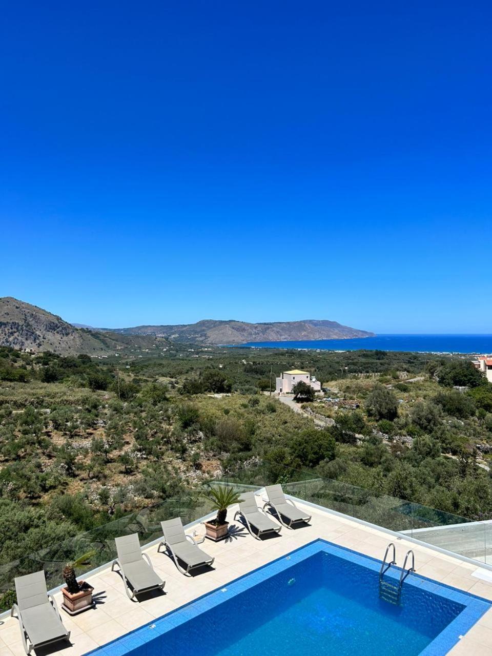 Villa Vuna - Private Pool -Sea View 하니아 외부 사진