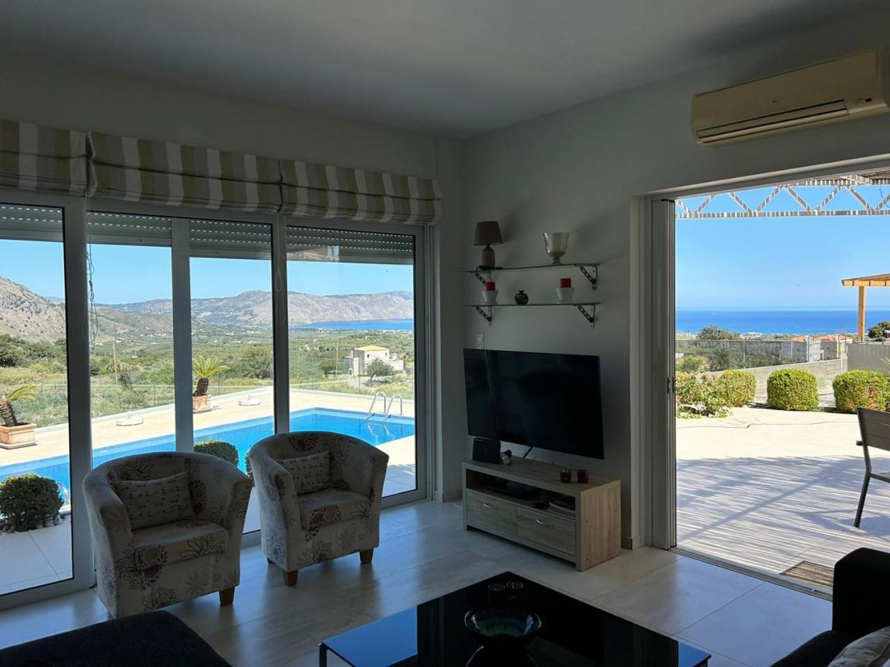 Villa Vuna - Private Pool -Sea View 하니아 외부 사진